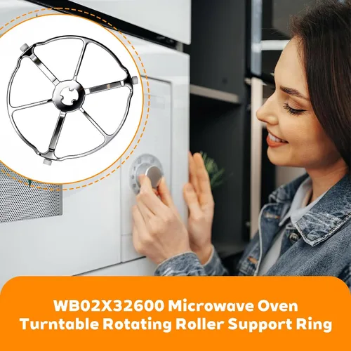 Miniatura 5 de WB02X32600 WB06X10651 Reemplazo del conjunto de anillo giratorio de microondas, con GE JT3800SH8SS ZSB9131N1SS ZSC1001KSS01 ZSB9131N2SS, reemplaza