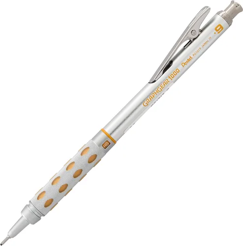 Miniatura 8 de Pentel GraphGear 1000 - Lápiz de dibujo automático (0.3mm), acentos negros, 1 unidad (PG1013G)