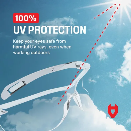 Miniatura 9 de NoCry Anteojos de seguridad ANSI Z87.1 con revestimiento resistente a los arañazos, gafas de seguridad antiniebla, gafas de seguridad transparentes