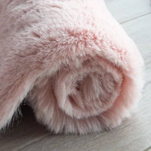 Miniatura 7 de ORINOVA Alfombra Pequeña Rosa Difusa de Piel Sintética de Conejo Peluda Alfombra Corredor Lavable Mullida 2x6 Alfombras Mullidas para Dormitorio