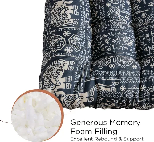 Miniatura 2 de Codi Almohada de Piso para Meditación, Almohadas Cuadradas de Asiento para Adultos y Niños, Cojín Bohemio para Yoga, Sala de Estar, Tatami, Espuma
