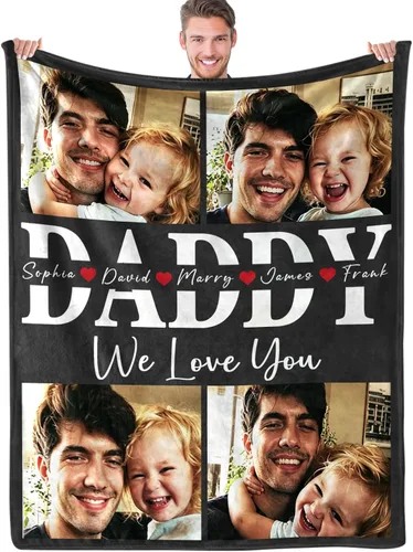 Miniatura 11 de ShineSand envía al día siguiente, cobija personalizada con texto de foto - impresa en EE. UU., cobijas con fotos personalizadas, regalos de Navidad