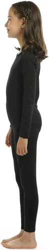 Miniatura 3 de ViCherub - Conjunto de ropa interior térmica para niñas con forro polar, calzoncillos largos, capa base, parte superior e inferior para invierno frío