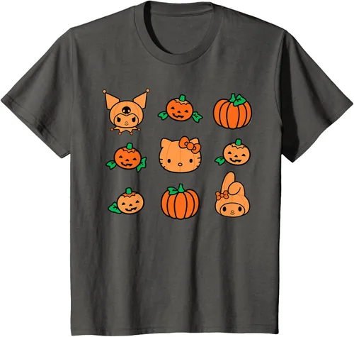 Miniatura 28 de Camiseta de Halloween Hello Kitty My Melody Kuromi Pumpkins