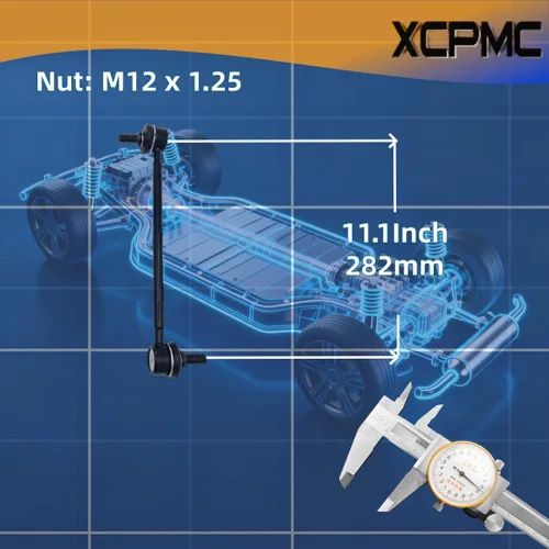 Miniatura 3 de K750523 Kit de enlace de extremo de barra estabilizadora de balancín delantera, 2 piezas, repuesto automotriz izquierdo derecho compatible