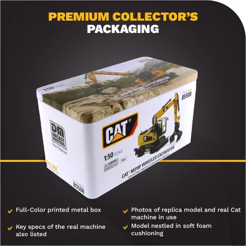 Miniatura 6 de Excavadora con ruedas Caterpillar M318F 1:50 - Serie High Line de Diecast Masters - 85508