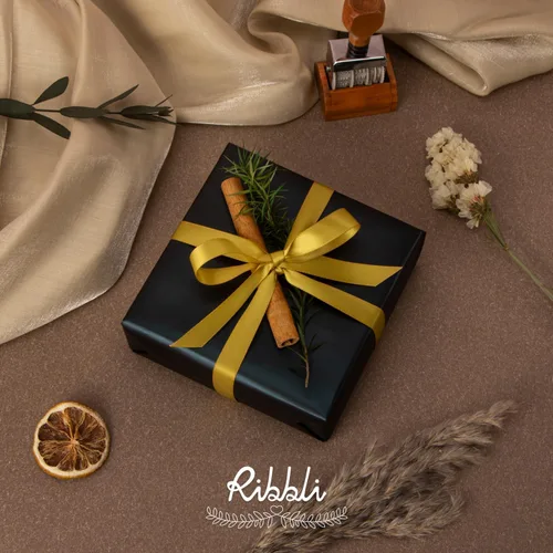 Miniatura 2 de Ribbli - Cinta de satén de doble cara dorada, 1/2 pulgada x 25 yardas, uso para ramo de lazos de manualidades, envoltura de regalos, decoración