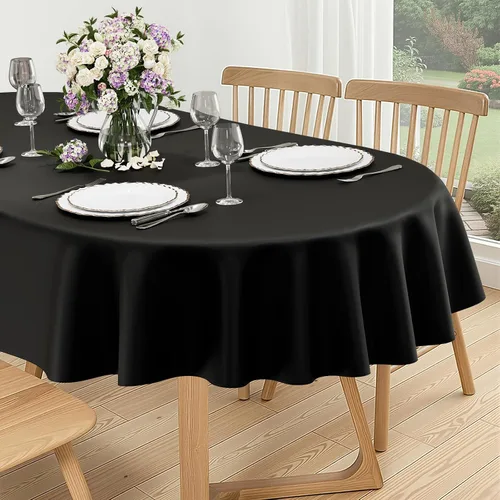 Miniatura 52 de homing - Mantel cuadrado de vinilo, mantel de plástico impermeable y a prueba de derrames con respaldo de franela, cubierta de mesa fácil de limpiar