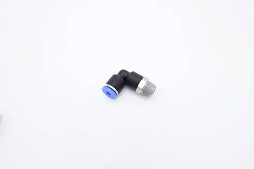 Miniatura 3 de Empuje para Conectar Accessorio 1/8" Tubo OD x 1/8" Rosca Macho NPT, Codo Neumático Macho de Aire y Agua de 90 Grados Giratorio Empuje Rápido