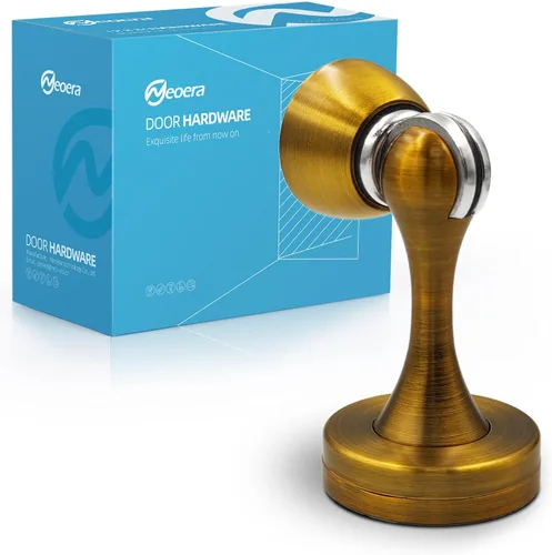 Miniatura 8 de Neoera Tope magnético de puerta (color níquel cepillado) Tope de puerta fuerte magnético para mantener la puerta abierta, antioxidante, resistente