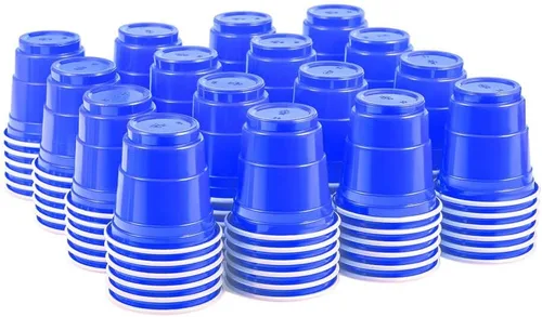 Miniatura 15 de 100 unidades de mini vasos negros para shot de 2 oz, desechables y de tamaño pequeño, perfectos para fiestas, degustaciones, muestras y más
