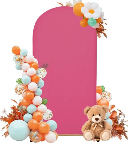 Miniatura 34 de Funda para arco de boda de 6 pies, tela elástica para arcos pequeños, cabinas de fotos y decoración de fiestas, para cumpleaños, duchas