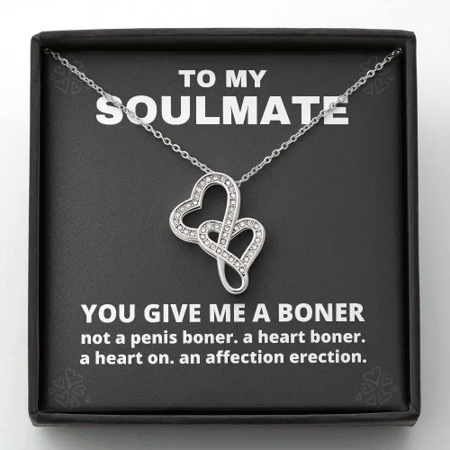You Give Me A Boner Forever Love Collar divertido regalo de broma para mi alma gemela regalos divertidos de Navidad regalo de mordaza para ella