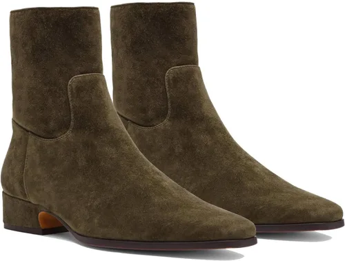 Miniatura 9 de Women's Ankle Boots Square Toe Low Chunky Block Heel Booties Comfortable Short Boots Side Zipper Booties Shoes