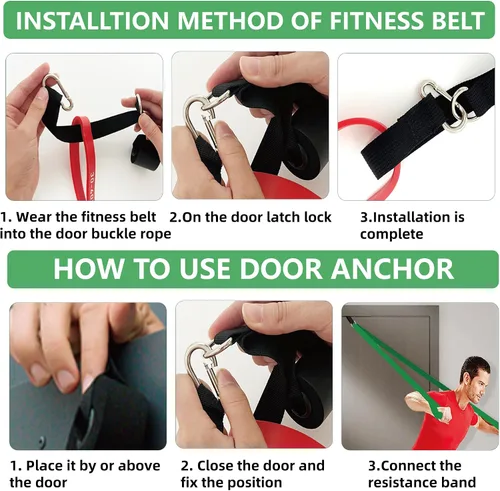Miniatura 5 de Resistance Bands,Exercise Bands,Workout Bands,Resistance Bands Set for Legs,Pull Up Bands,Stretch Bands for Exercise,Muscle Training, Physical