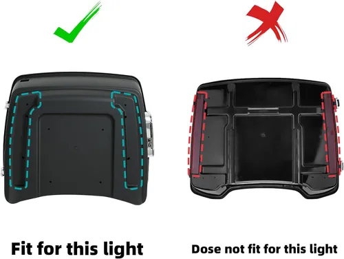Miniatura 3 de TCMT Pack de Luces LED de Acento para Maletero y Marca Lateral Compatible con Harley Touring 2006-2025 Road Glide 2011-2025 Ultra Limited 2014-2024