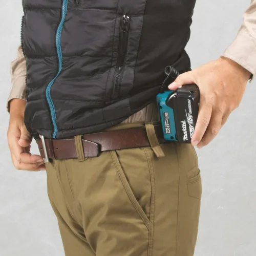 Miniatura 3 de Makita DCV200ZL LXT Chaleco calefaccionado, inalámbrico, con batería de ion litio, de 18 voltios, color negro.