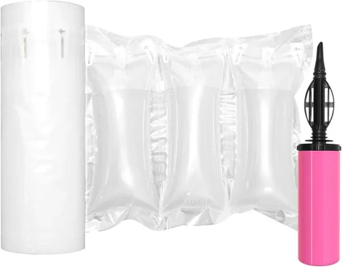 Almohadas de aire para envío con bomba de embalaje, bolsas de aire, 200 unidades inflables, suministros de envío, relleno de caja, materiales de