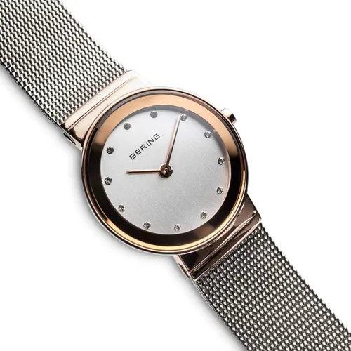 Miniatura 4 de BERING Women Analog Quartz Classic Collection Watch with Stainless Steel Strap & Sapphire Crystal