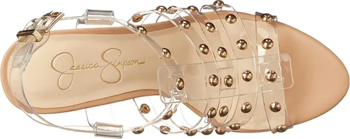 Miniatura 5 de Jessica Simpson Rienne - Sandalias de tacón gladiador con plataforma enjaulada para mujer