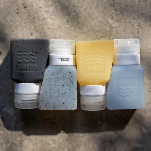 Miniatura 3 de Botellas de viaje aprobadas por TSA de Gravel – Contenedores de aseo compactos, a prueba de fugas, libres de BPA (paquete de 4, 3 onzas)