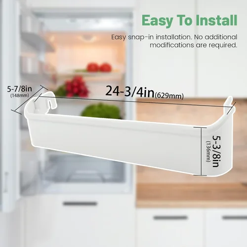 Miniatura 3 de HECASA 240338101 - Estante para puerta de refrigerador, compatible con Frigidaire o Kenmore Refrigerador para 891051 PS429873 Reemplazo de plástico