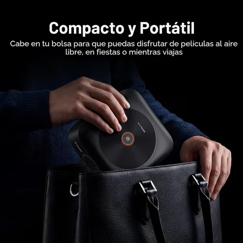Miniatura 9 de Proyector inteligente Google TV con licencia oficial 1500 ANSI, HAPPRUN 4K Full HD Home Theater con enfoque automático, sonido Dolby, Wi-Fi