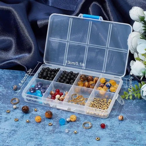 Miniatura 7 de SUNNYCLUE 1 caja de más de 300 piezas de bricolaje 10 juegos de pulseras del sistema solar, Galaxy Universe The Nine Guardian Planets, cuentas
