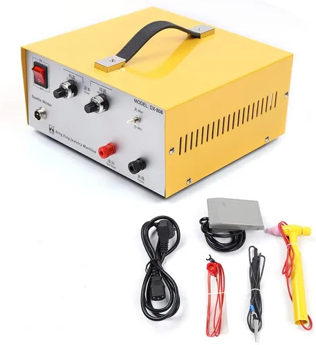 Miniatura 12 de Máquina de soldadura por puntos de joyería Máquina de soldadura de platino de oro y plata 110A 110V Soldador por puntos de joyería Máquina