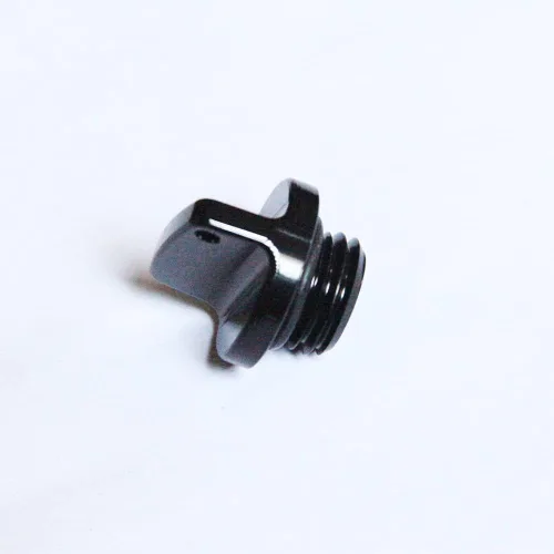 Miniatura 4 de Tapón de llenado de aceite de aluminio CNC M20x2.5mm HYEPIVOT para NINJA 250 400R 600R 650 ER-4n ER-6F ER-6N Z1000 Z800 Z900 KLX250 D-TRACKER Negro