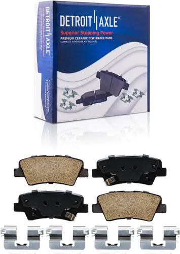 Detroit Axle - Pastillas de freno traseras para Kia Sportage 2017-2022, Hyundai Tucson 2016-2021, pastillas de freno de cerámica 2018 2019 2020 con
