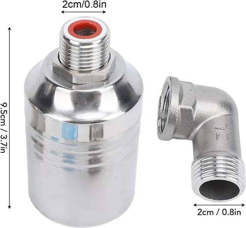 Miniatura 6 de Water Level Control Float Valve 304 Stainless Steel Fully Automatic Water Level Controller for Water Tank Fountain