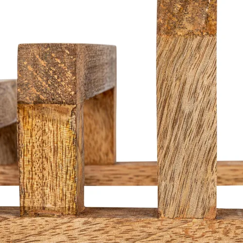 Miniatura 6 de Creative Co-Op - Soporte para tabla de cortar de madera de mango de 6 pulgadas con 3 secciones para cocina, natural