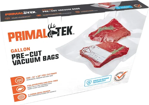 Miniatura 9 de Bolsas de vacío precortadas de 8 x 12 pulgadas, bolsas de 100 cuartos de galón para conservación de alimentos, bolsas selladoras al vacío sin BPA