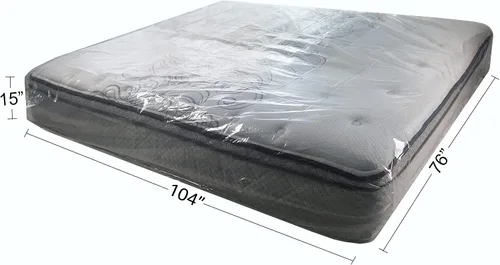 Miniatura 7 de uBoxes Fundas de colchón Queen y King, polietileno resistente de 2 mil