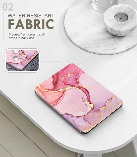 Miniatura 3 de MoKo Funda para Kindle Paperwhite de 12ª generación 2024 de 7 pulgadas y Kindle Colorsoft Signature Edition 2024, funda protectora de poliuretano