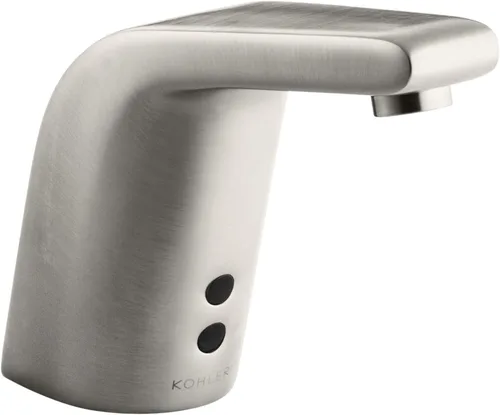 Miniatura 3 de KOHLER 13461-CP Grifo de lavabo de baño esculpido de un solo orificio sin contacto alimentado por CC con tecnología Insight(TM), mezclador de Cromo