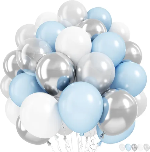 Miniatura 20 de Globos verdes y negros, globos metálicos de 12 pulgadas, color plateado, verde, arena, blanco y negro, globos de fiesta de fútbol, helio, globos