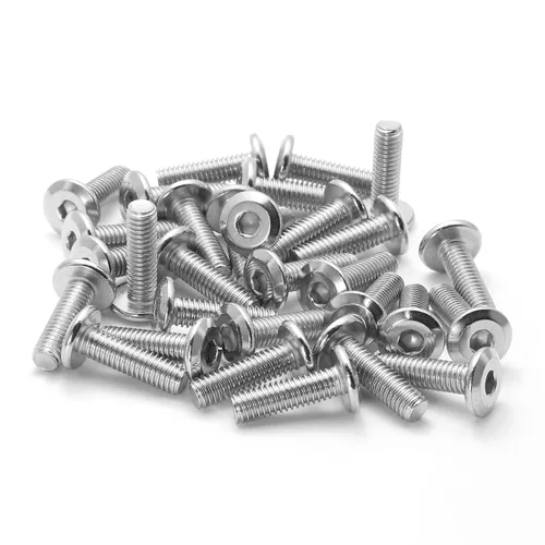 Miniatura 9 de Biaungdo 30 tornillos de cabeza plana de acero inoxidable M6x12mm Tornillos de cabeza plana Tornillos Conector avellanado