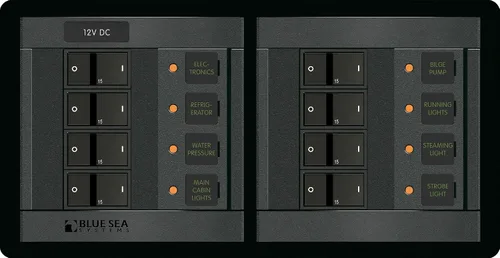 Blue Sea Systems 1225 12 voltios CC 8 posiciones