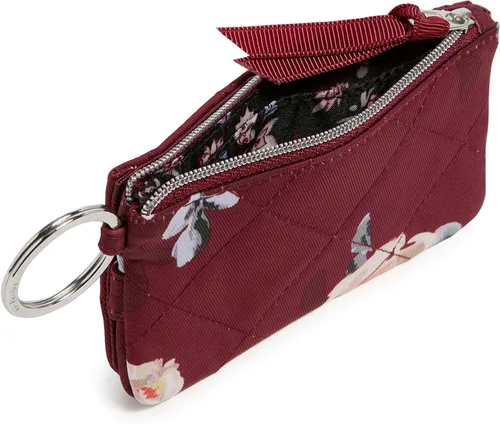 Miniatura 22 de Cartera de lujo de sarga con cremallera y protección RFID para mujer