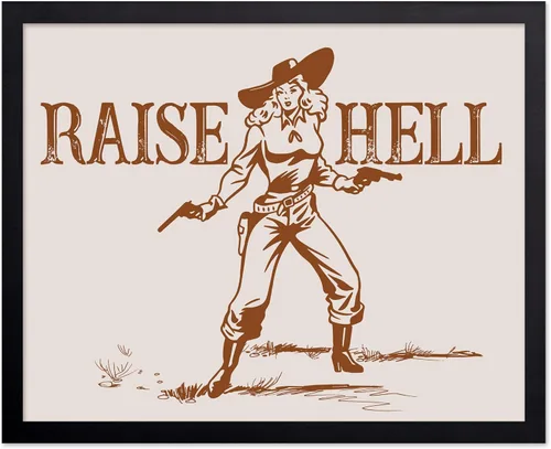 Miniatura 69 de Poster Master Póster de You've Yeed Your Last Haw - Impresión retro de vaquero marrón - Arte occidental - Arte moderno - Arte del salvaje oeste