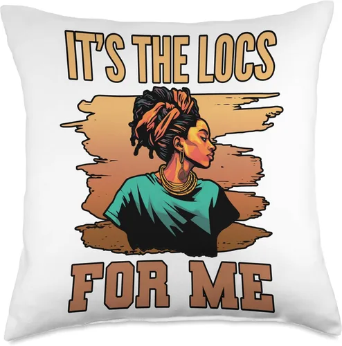 Miniatura 4 de Locs Afro Dreadlocks Love Natural Beauty Hair It's the Locs for Me Afro Hair - Almohada negra americana africana, 16 x 16 pulgadas, multicolor