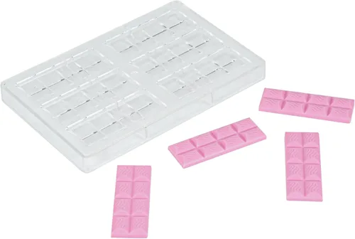 Miniatura 10 de Restaurantware Pastry Tek - Moldes de postre de 10.8 x 5.3 pulgadas, 10 moldes de cilindro rígido para chocolate, 24 cavidades, aptos