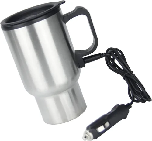 Miniatura 9 de KIMISS - Caldera para automóvil, 12 V, taza de viaje para calefacción de automóvil, hervidor eléctrico, gran capacidad, a prueba de fugas