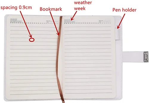 Miniatura 3 de Diario de bloqueo A5 con combinación de bloqueo, cuaderno personalizado para escritura (estilo 5)
