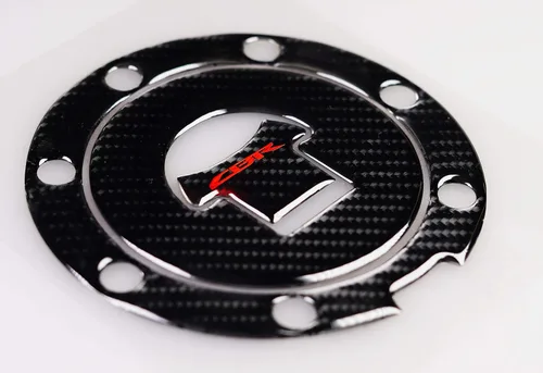 Miniatura 4 de Aspecto de carbono real, tapa de tanque de gasolina de combustible, almohadilla protectora, calcomanías de almohadilla de tanque, protector