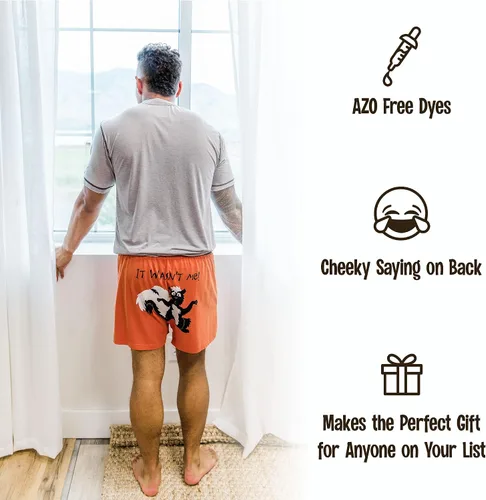 Miniatura 6 de Lazy One - Bóxer corto con estampados de animales divertidos, ropa interior novedosa y divertida, regalos chistosos para hombres, calzoncillos bóxer