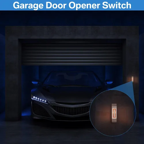 Miniatura 5 de Enhon Paquete de 2 Botones Metálicos para Timbre de Puerta, Botón de Timbre de Puerta de Metal Resistente con Luz LED Cálida, Timbre de Garaje