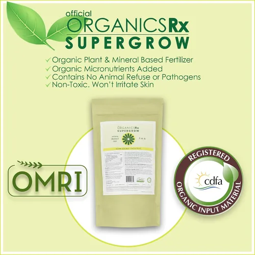 Miniatura 2 de Official OrganicsRx Supergrow 7-6-6 - Fertilizante en polvo para jardín, 1.25 libras, alimento vegetal soluble en agua para plantas más grandes